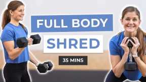 35-Minute Full Body Dumbbell Workout (Strength)