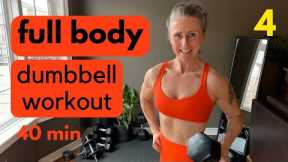 Muscle + Strength: home workout with dumbbells, full body