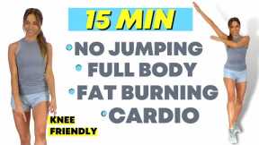 15 Min KNEE FRIENDLY Cardio | No Jumping | Full Body Workout (Apartment Friendly)