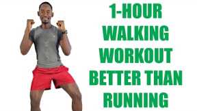 1-HOUR FAT BURNING WALK AT HOME WORKOUT Better Than Running
