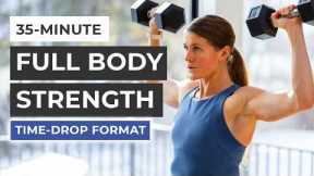 35-Minute Full Body Dumbbell Workout (Time Drop Strength)