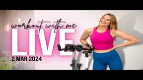 LIVE Indoor Cycling Workout! | 45-minute Cycling Class + Encore