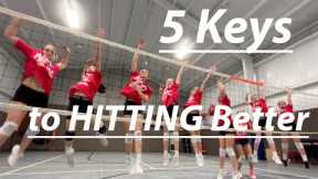 5 Keys to HITTING Better #volleyball #spiking