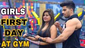 GIRLS FIRST DAY AT GYM| COMPLETE GUIDANCE FOR GIRLS/ WOMEN || MIX WORKOUT AT GYM