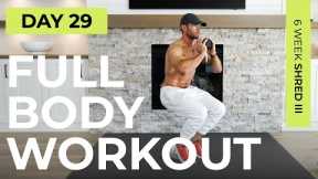 Day 29: 30 Min FULL BODY Dumbbell Workout [Complete Workout] // 6WS3