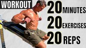 Total Gym 20 Minute Total Body Workout 20 Exercises x 20 Reps