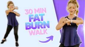 30 Min FAT BURN Walking workout | Intense Full Body Fat Burn at Home!