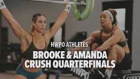 Brooke Wells and Amanda Barnhart Crush Quarterfinals