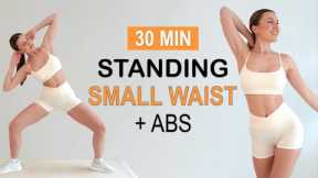 Get a Small Waist and Visible Abs with this 30 Min Standing HIIT workout | No Jumping, No Repeat