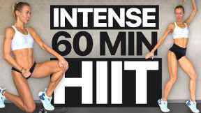 60 MIN WEIGHT LOSS & FAT BURN CARDIO HIIT Workout | At Home [🔥Up To 1000 Calories ]