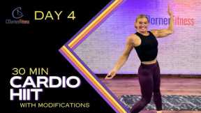 30 MIN - Intense Dumbbell Cardio HIIT with Modifications - DAY 4