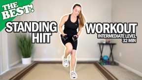 THE BEST Standing HIIT Workout For Seniors | Intermediate Level | Weights Optional | 32Min