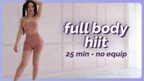 25 Min Cardio HIIT Workout - Full Body, No Repeats, No Equipment