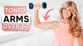 10 Minute Toned Arms Workout With Dumbbells | Ultimate Strength Over 50!