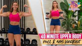 Chiseled Arms and Abs At-Home Dumbbell Workout *LOW IMPACT* | STF - Day 32