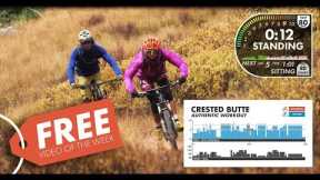 Mountain Bike Spin Class. Crested Butte Colorado AUTHENTIC Workout