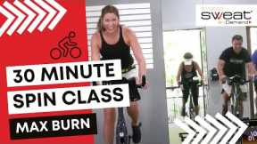 30 Minute Spin Class | Tabata MAX FAT BURN Indoor Cycling | Free Online Spinning® Class