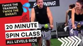 20 Min Spin® Class | FAT BURNING Indoor Cycling class (Pt 1 with Cat Kom & Brian LaRose)