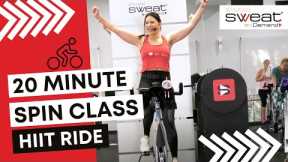 20 Minute HIIT Spin® Class | FAT BURN High Intensity Cardio & Sculpt Workout