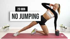 20 MIN FULL BODY NO JUMPING - No Weights Workout - Low Impact Home Workout