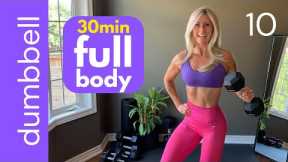 Workout at home! FULL BODY with dumbbells [muscle & strength training]