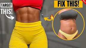 Intense TINY WAIST (Not Wider) Workout | Lose Muffin Top In 10 Days~Flat Stomach & Abs At Home