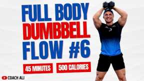 FLOW No.6 - Full Body Dumbbell Workout At Home With Coach Ali