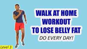 30-Min Sweaty Walk at Home Workout to Lose Belly Fat - Do Every Day