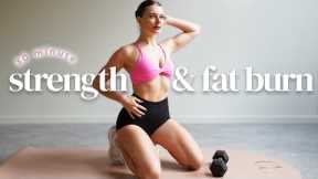 30 MIN FULL BODY FAT BURN & STRENGTH DUMBBELL WORKOUT- No Repeats