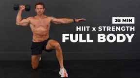 35 Min KILLER Full Body Dumbbell Workout (HIIT x STRENGTH)