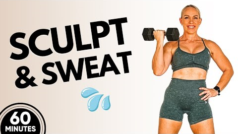 60 min NO JUMPING FULL BODY STRENGTH TRAINING At Home for Weight Loss