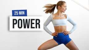 25 MIN POWER HIIT Workout - No Equipment, Home Workout to make you feel POWERFUL!