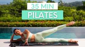 35 MIN PILATES WORKOUT || Power Pilates With Weights (Intermediate)