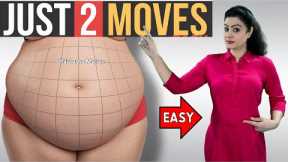 🔥 Get A FLAT Belly at HOME With 2 Simple Moves! (No Gym, No Crunches, No Planks) 🔥