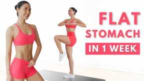 15 MIN STANDING FLAT STOMACH WORKOUT 🔥 BURN LOWER BELLY FAT (NO EQUIPMENT)