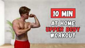 10 MIN UPPER BODY WORKOUT AT HOME - Upper Body Strength Workout Only Dumbbells!!💪