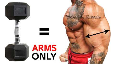 Full Arms Exercises with Dumbbells ( Biceps and Triceps ) 🔥