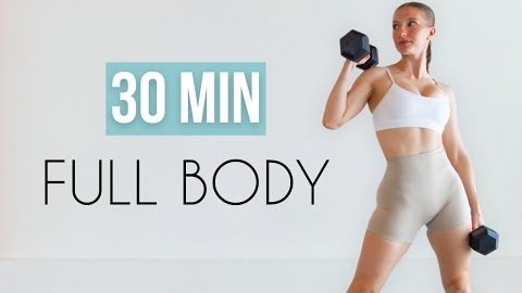30 MIN FULL BODY TONING & STRENGTH (Total Body Workout At Home)