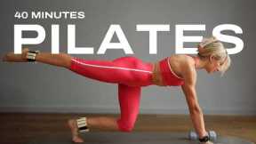 40 Min Power Pilates x HIIT Workout with Dumbbells | Full Body Strength & Sweat at Home