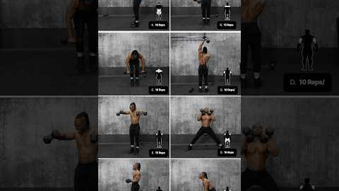 Full body dumbbell workout to build muscle & burn fat (no bench)