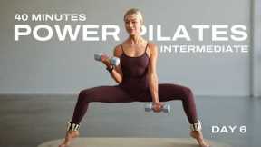 40 Min Full Body Workout with Weights | Power Pilates HIIT Fusion