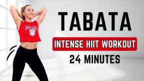 🔥24 MIN TABATA HIIT Full Body🔥Super Sweaty Workout🔥No Equipment🔥No Repeat🔥Intense Home Workout🔥