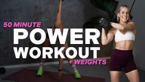 50 MIN DB POWER WORKOUT | + WEIGHTS | FULL BODY | STRENGTH + CONDITIONING