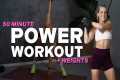 50 MIN DB POWER WORKOUT | + WEIGHTS | 