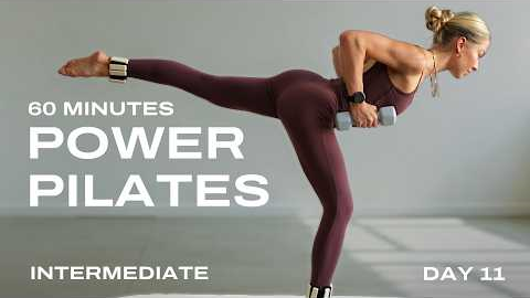 60 Min. Full Body Strength Workout | Pilates Strength x HIIT | with Weights