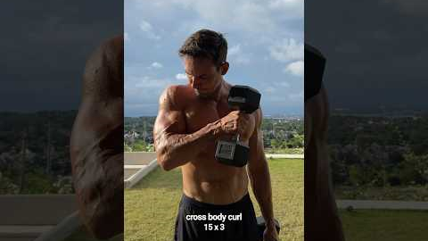 Bicep workout at home ✅