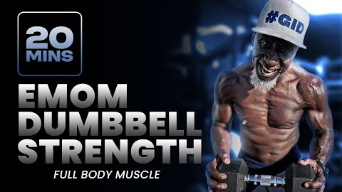 20-Min EMOM Dumbbell Workout | Full Body Strength Training at Home