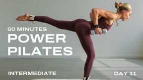 60 Min. Full Body Strength Workout | Pilates Strength x HIIT | with Weights