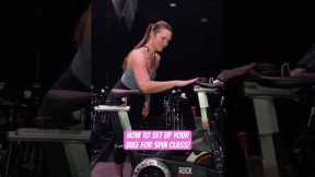 How to set up your bike for spin class! 🚲 #groupfitness #spinclass #indoorcycling