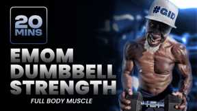 20-Min EMOM Dumbbell Workout | Full Body Strength Training at Home
